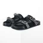 Dior Aqua Double-Buckle Slide Sandals – Black