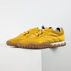 Miu Miu SS25 Quilted Nylon & Suede Sneakers in Yellow