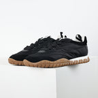 Miu Miu SS25 Quilted Nylon & Suede Sneakers in Black