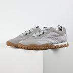 Miu Miu SS25 Quilted Nylon & Suede Sneakers in Grey